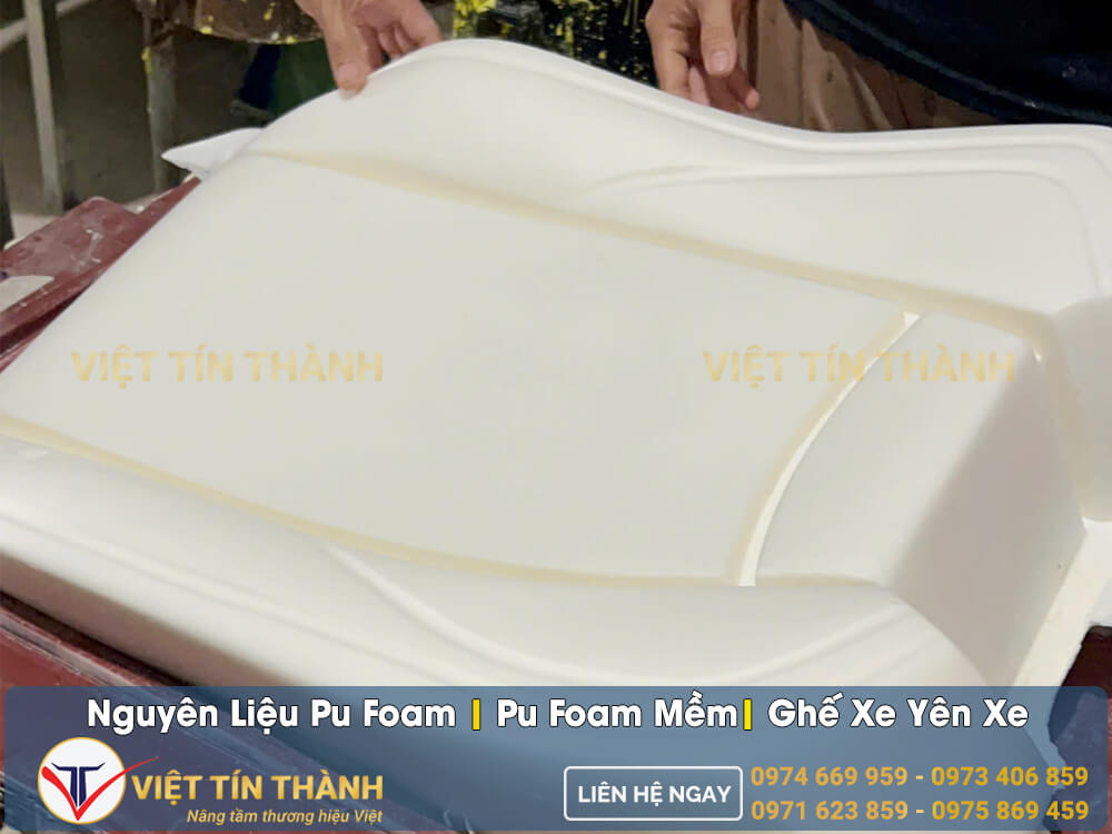 quy trình sản xuất ghế xe từ pu foam mềm